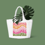 grönt för rosa orange  Romly retro simple vibes Jumbo Tygkasse<br><div class="desc">Rosa orange grönt girly retro simple 60's coola vibes bachelorette helg favoriserar totes.</div>