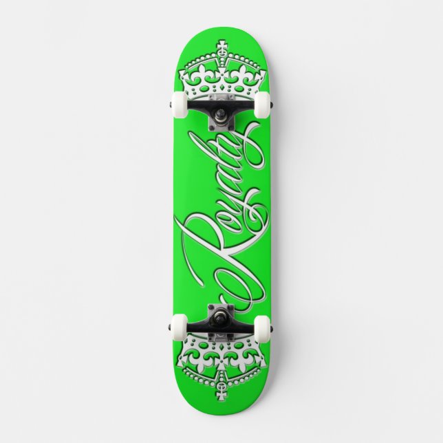 Grönt för royaltySkateboarddäck Skateboard Bräda 21,5 Cm (Framsida)