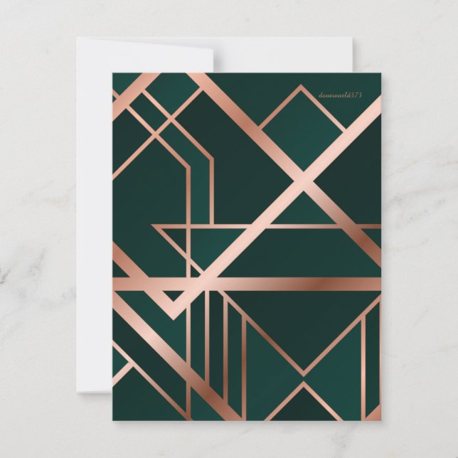 Grönt för skriptreferenskort tack kort (Framsida)