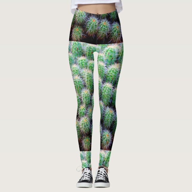 grönt för små cylinderkatyrer leggings (Framsida)