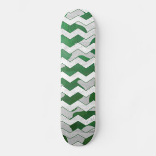 Grönt för späck och vit utskrift mini skateboard bräda 18,5 cm