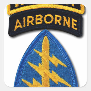 Grönt för speciell Forces Group Berets SF SOF SFG Fyrkantigt Klistermärke