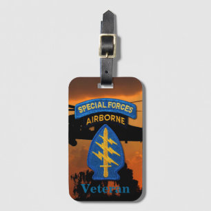Grönt för speciell Forces Group berets SFG SF LRP  Bagagebricka
