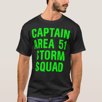 Grönt för Squad för storm för kapten för T Shirt