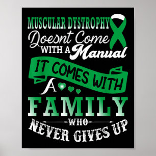 Grönt för stöd till familjen för ökad medvetenhet poster