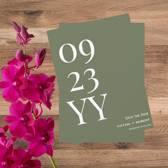 Grönt för stor fet datumförsäljning spara datumet (Skapare uppladdad)