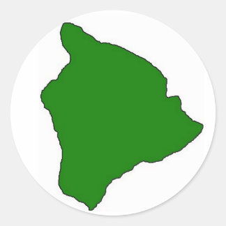 Grönt för stora ödekaler runt klistermärke