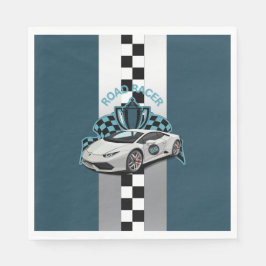 grönt för tävla, Papper napkin för svartvitt Pappersservett