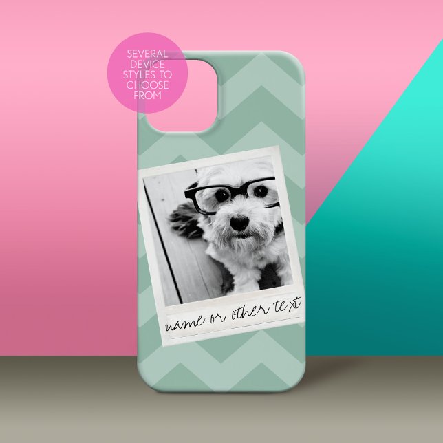 Grönt för textMint i Anpassningsbarna Instagram Ph (Personalized Phone Case with Custom Photos and Text - Pick Your Device Style)