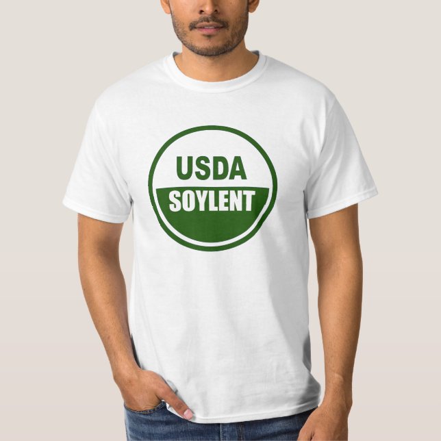 GRÖNT FÖR USDA SOYLENT TEE SHIRT (Framsida)