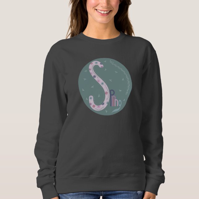 grönt för vår-kort t shirt (Framsida)
