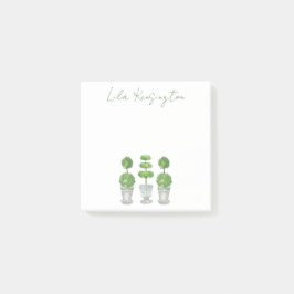 Grönt för vattenfärg post-it block