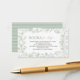 Grönt för vattenfärgning elegant blommigt chinoise tilläggskort