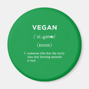 grönt för vegan-definition magnet