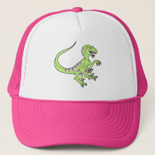 Grönt för vintageneonvelociraptor truckerkeps