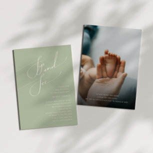 Grönt för vismisk försäljning   Baby Sip och Se fo Inbjudningar