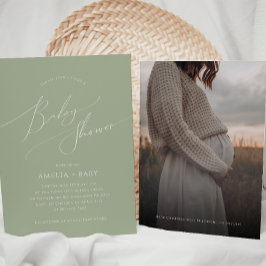 Grönt för vismisk försäljning | Fotobabyskor Inbjudningar