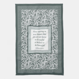 Grönt för William Morris mönster- och Kökshandduk