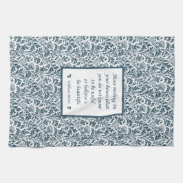 Grönt för William Morris mönster- och Kökshandduk