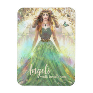 Grönt Forest Angel - Änglar Walk Beside Magnet