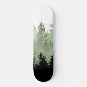 Grönt Forest Dream #1 #decor #art Mini Skateboard Bräda 18,5 Cm