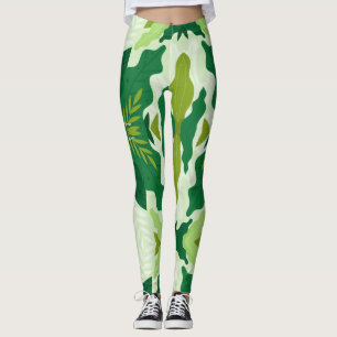 grönt Forest Leggings