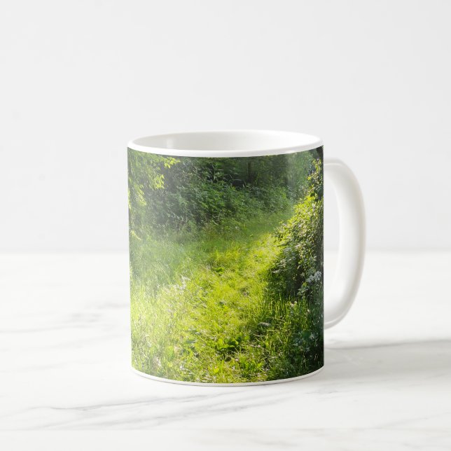 Grönt Forest Meadow Kaffemugg (Framsida höger)