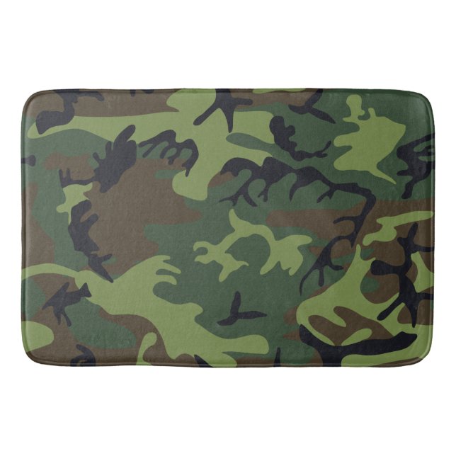 Grönt Forest Milio Camo Badrumsmatta (Framsidan)