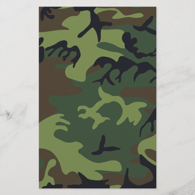 Grönt Forest Milio Camo Flygblad (Framsidan)