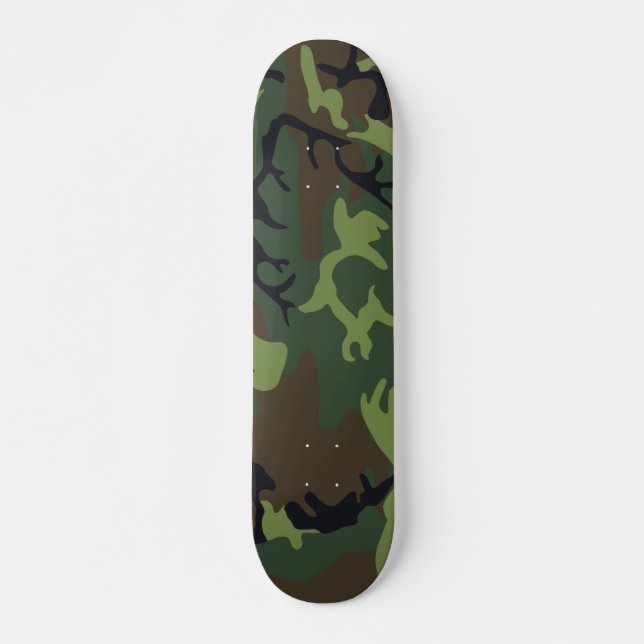 Grönt Forest Milio Camo Mini Skateboard Bräda 18,5 Cm (Framsida)