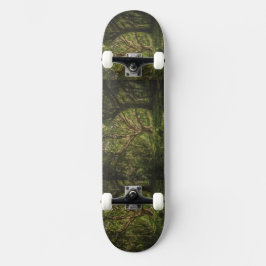 Grönt Forest mönster bild Mini Skateboard Bräda 18,5 Cm