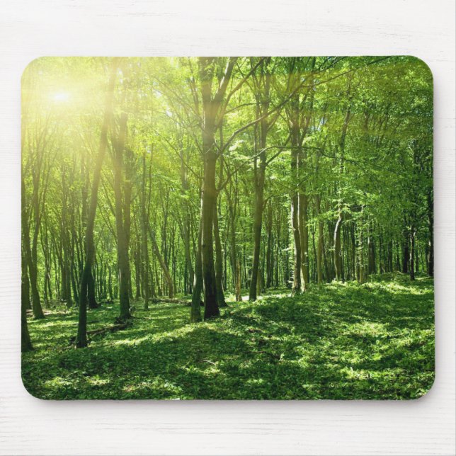 Grönt Forest Mouse Pad Musmatta (Framsidan)