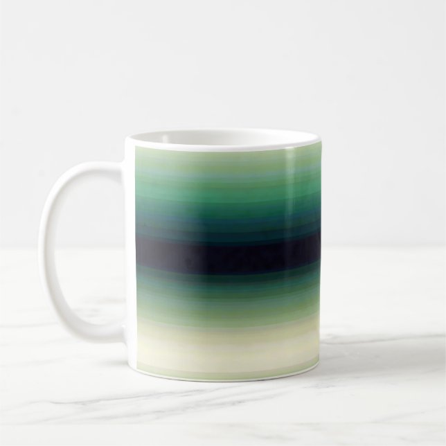Grönt Forest Ombre Kaffemugg (Vänster)