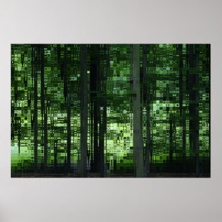 Grönt Forest Poster