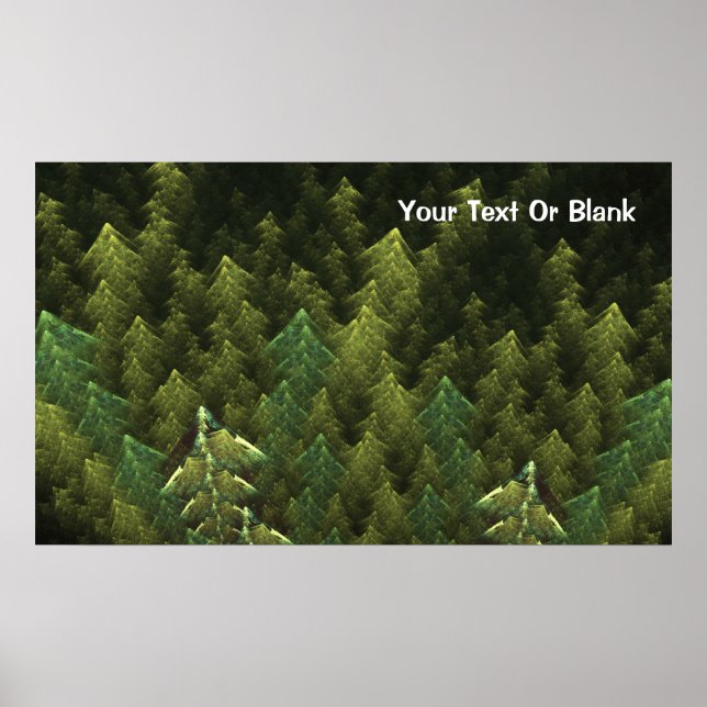 Grönt Forest Poster (Framsidan)