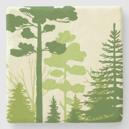 Grönt Forest stone underlägg