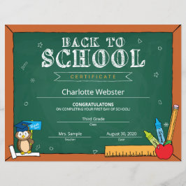 Grönt Första dagen av Preschool Sign Back to schoo