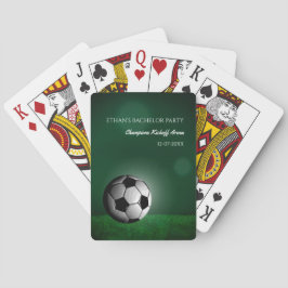 Grönt Fotboll/Bachelor Party Casinokort