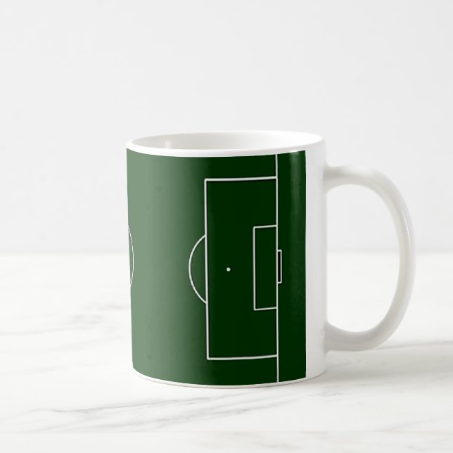 grönt fotbollsstadion kaffemugg (Höger)