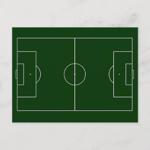 grönt fotbollsstadion vykort