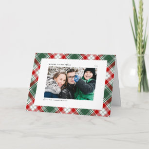 Grönt Foto av fixerad Mönster God jul Helgkort