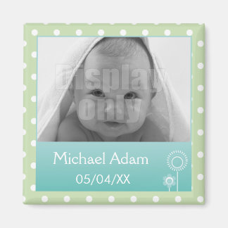 Grönt fotomagnet magnet