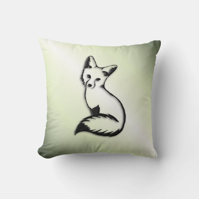 Grönt Fox Kudde (Framsida)