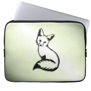 Grönt Fox Laptop Fodral
