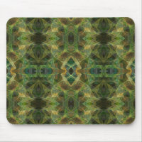 Grönt Fractal Mousepad