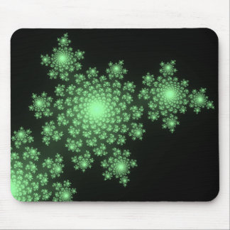 Grönt Fractal Mousepad Musmatta