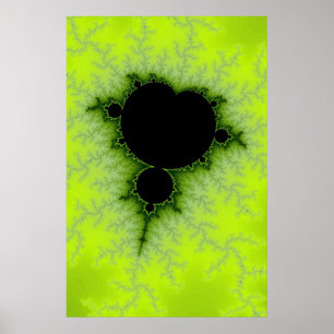 Grönt Fractal Poster