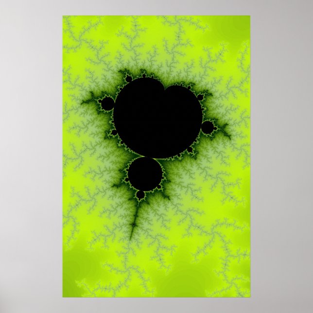 Grönt Fractal Poster (Framsidan)