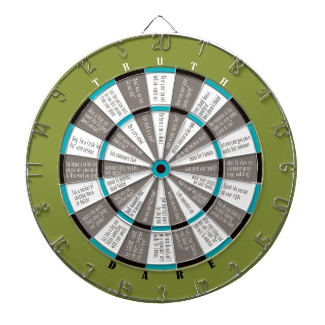 Grönt från Truth eller Dare Dart Board/Blue (utan  Piltavla (Framsidan)