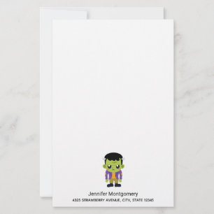 Grönt Frankenstein Monster Halloween